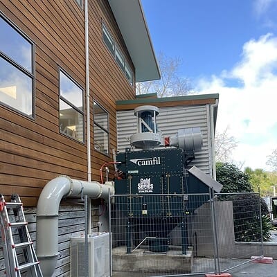 Woodworking dust extraction system upgrade: Exceeding health and safety standards at an Auckland school